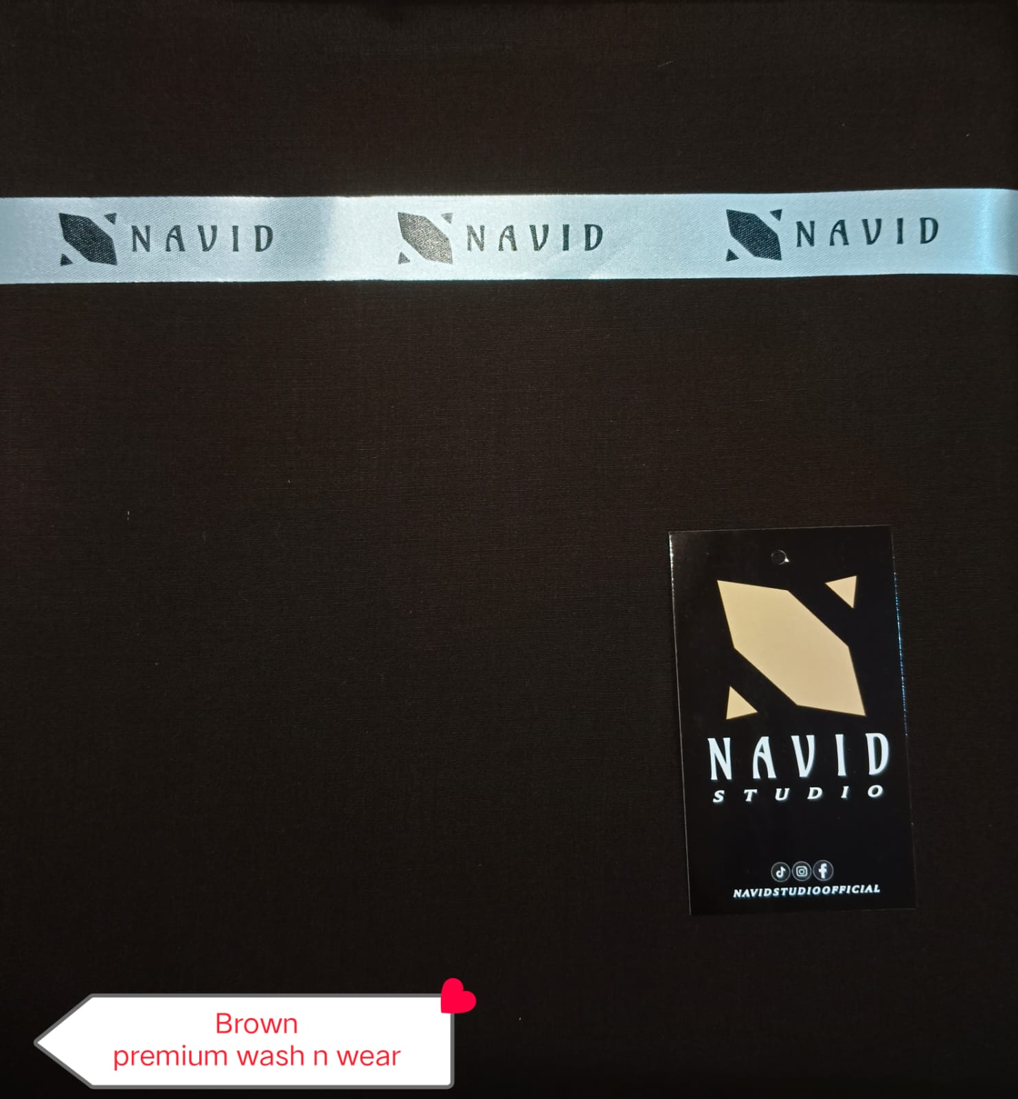 brown premium unstitched fabric