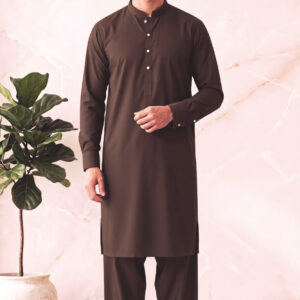 Chocolate Brown - Kameez Shalwar Suit