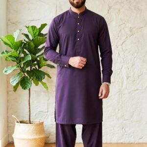 Plum – Kameez Shalwar Suit