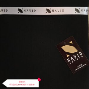 Black Unstitched 4 season Wash n Wear