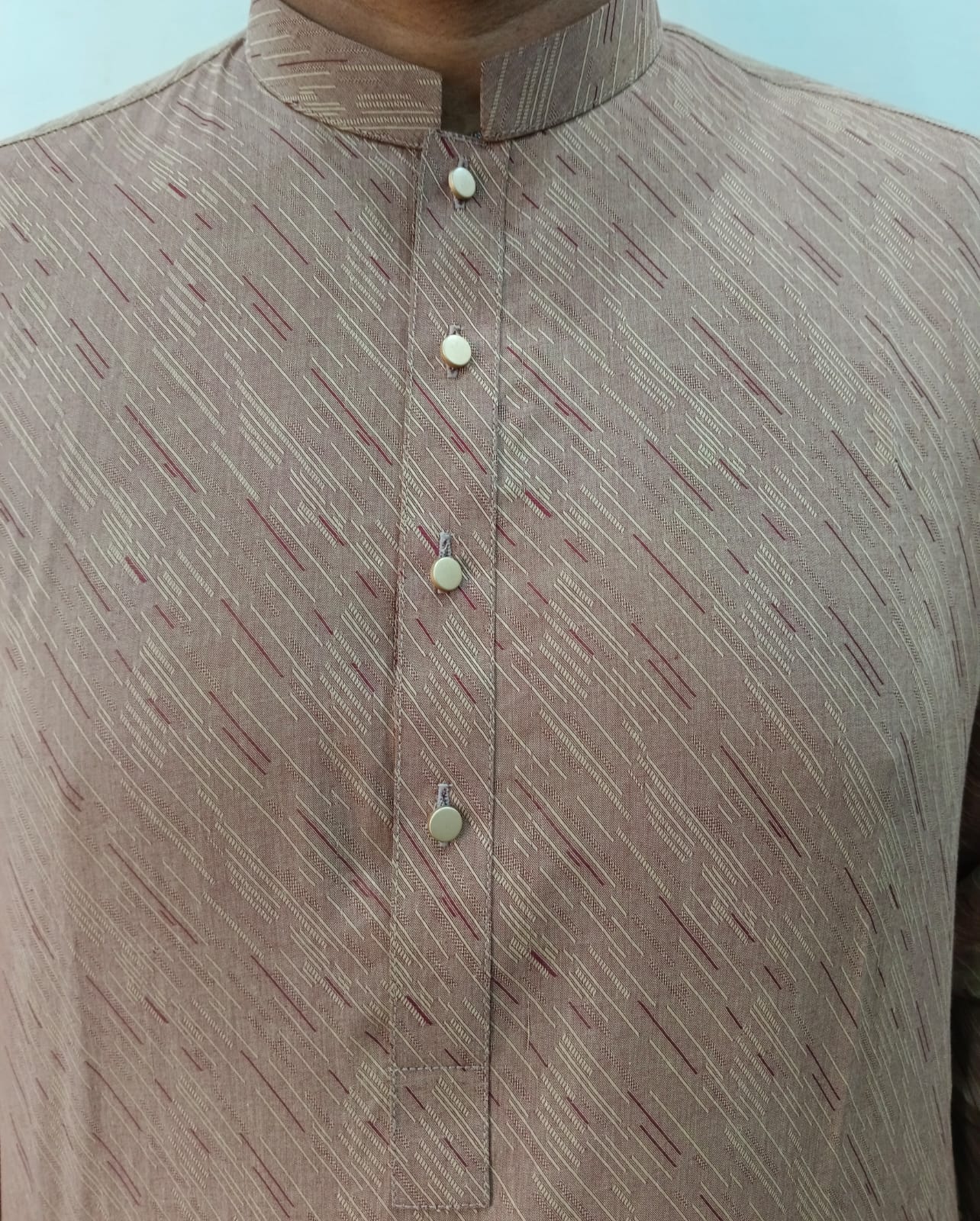 gray green men's premium kurta