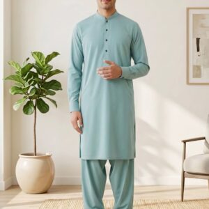 Mint Green - Kameez Shalwar Suit