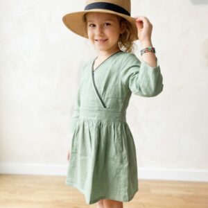 Green frock for kids