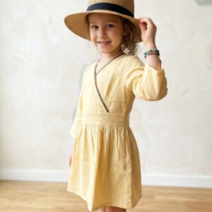 Lemon Yellow Frock for kids