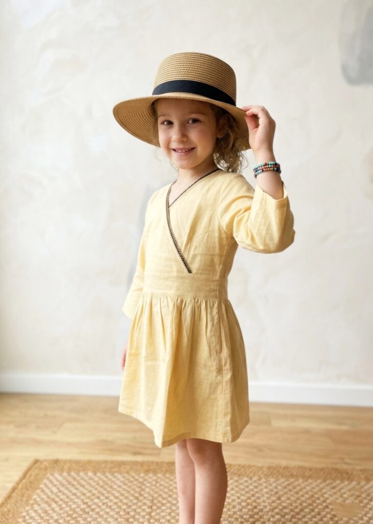 Lemon Yellow Frock for kids